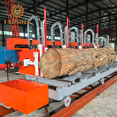 Automatic hydraulic sawmill carriage